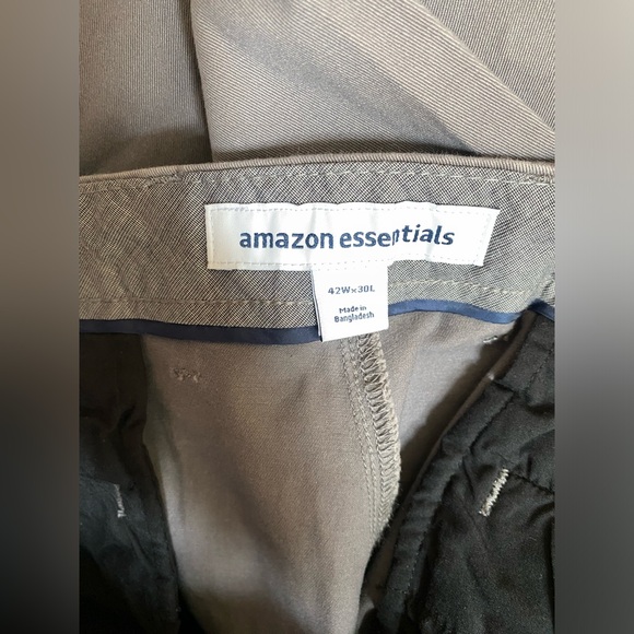 Classic Fit Flat Front Chino Pant in Grey - Picture 11 of 16